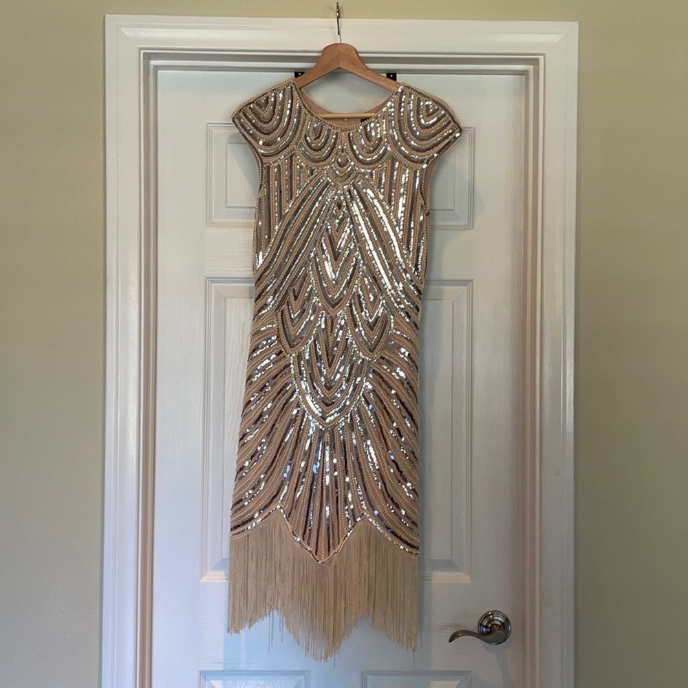 Vintage cocktail dress / Great Gatsby / flapper Halloween costume